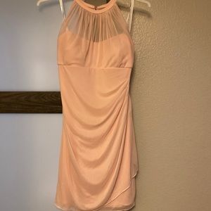 David’s bridal light pink dress